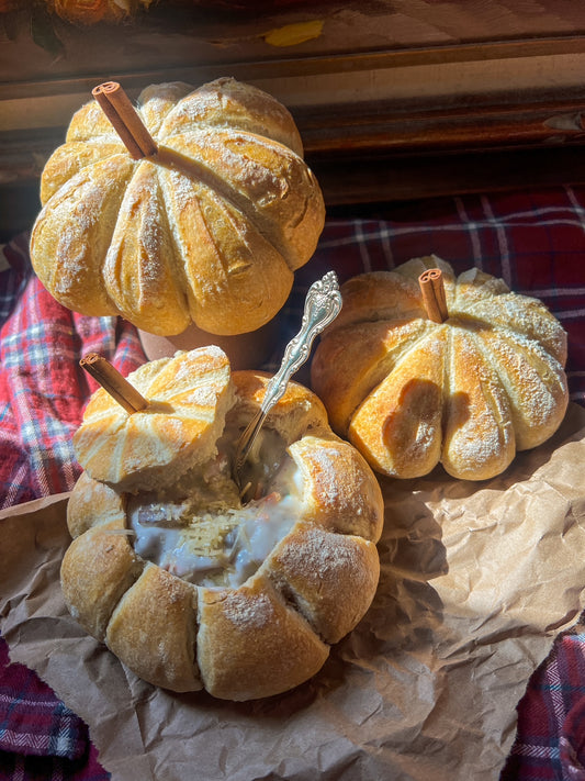 Original Pumpkin Sourdough Bread Bowls